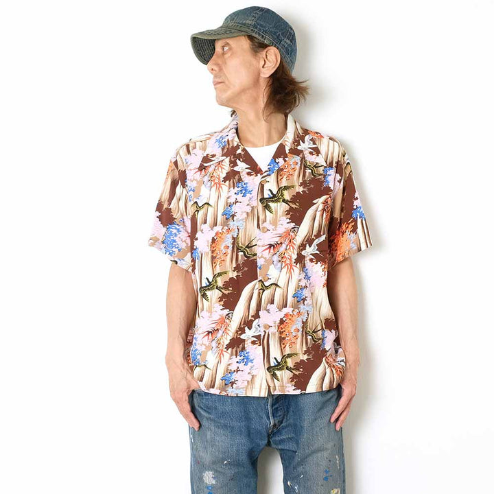 SUN SURF - S/S RAYON HAWAIIAN SHIRT - SWALLOW WILDLY FLUTTERING - SS39426