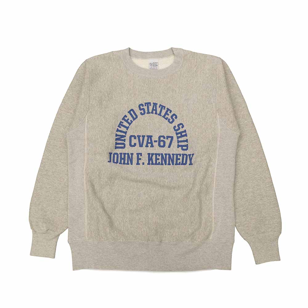 BUZZ RICKSON'S - HORIZONTAL KNITTING SWEAT SHIRT - CVA-67 J.F.KENNEDY - BR69645