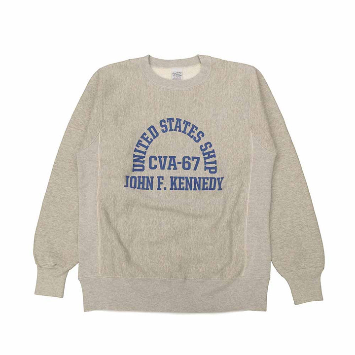 BUZZ RICKSON'S - HORIZONTAL KNITTING SWEAT SHIRT - CVA-67 J.F.KENNEDY - BR69645