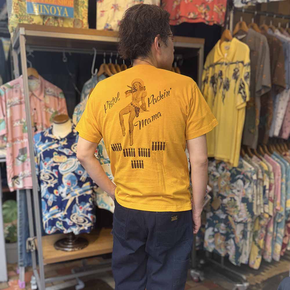 BUZZ RICKSON'S - S/S T-SHIRT - PISTOL PACKIN' MAMA - BR79780
