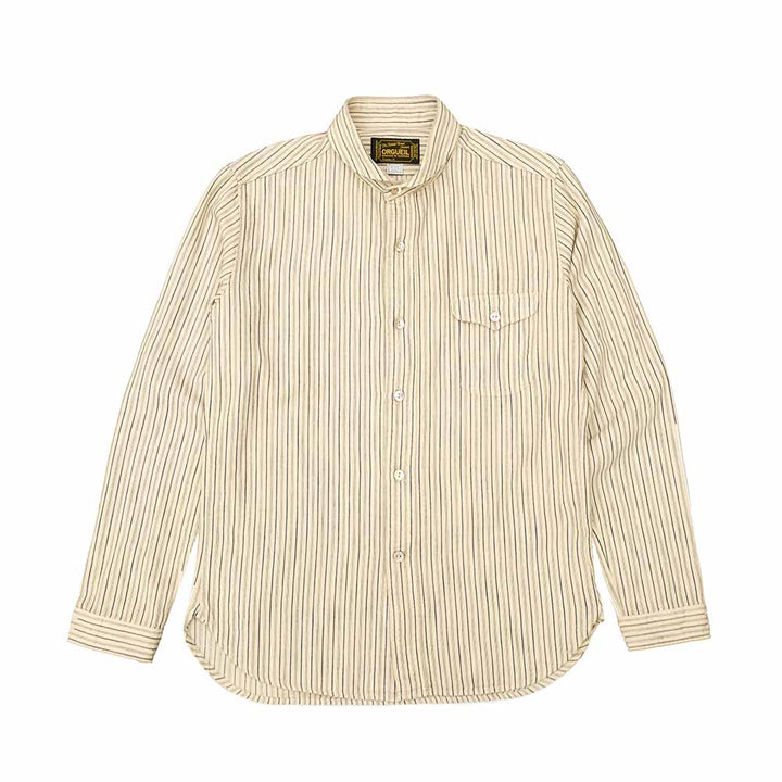 Orgueil - Shawl Collar Shirt - Stripe - OR-5007E
