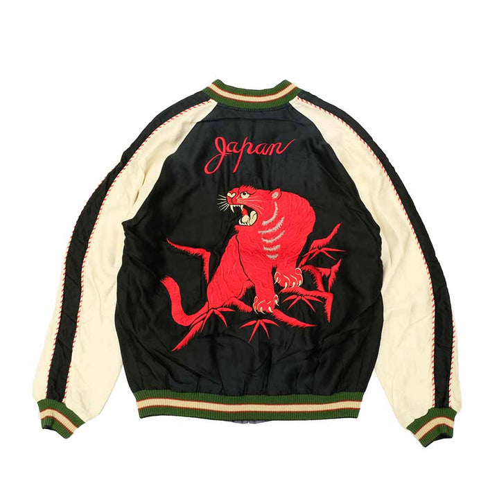 TAILOR TOYO - Acetate Souvenir Jacket - RED TIGER x EAGLE - (AGING MODEL) - TT15793-119