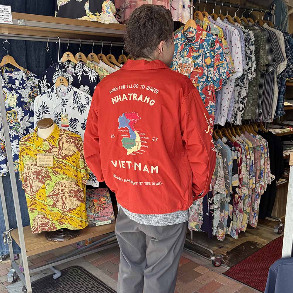TAILOR TOYO - Late 1960s Style Cotton Vietnam Jacket - VIETNAM MAP - TT15977