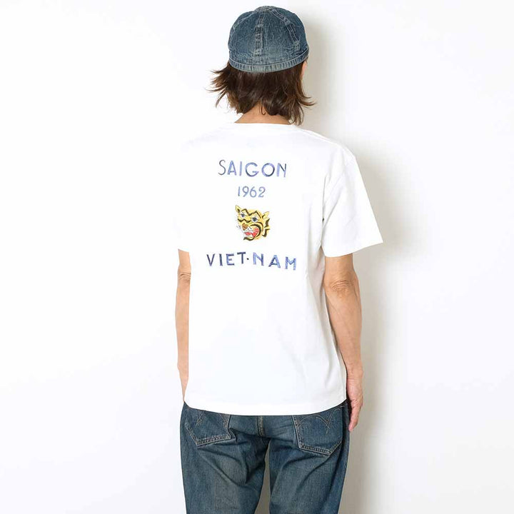 TAILOR TOYO - S/S SUKA T-SHIRT - EMBROIDERED - SAIGON VIET-NAM - TT79590