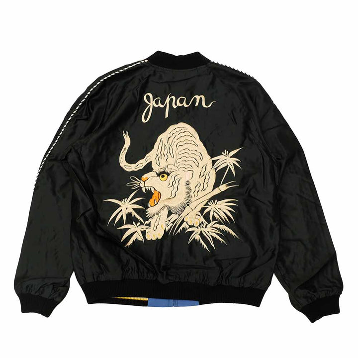 TAILOR TOYO - Acetate Souvenir Jacket - WHITE TIGER × GOLD DRAGON - TT15790-119