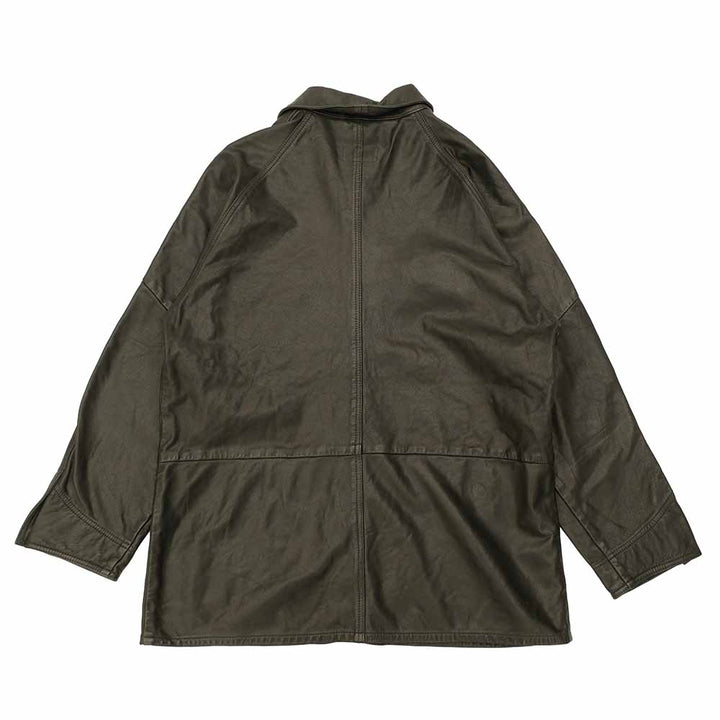 BLUE BLUE - Indigo Switch Leather Coverall - 1017730