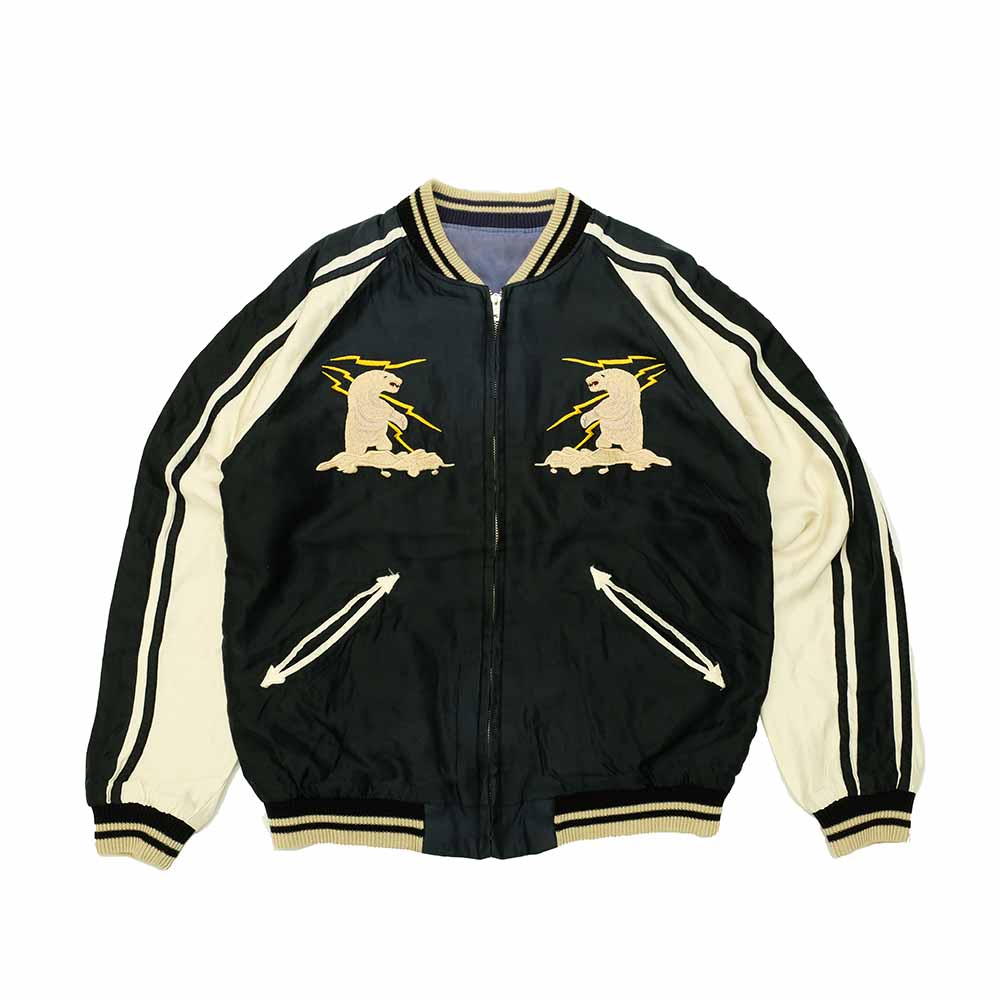 TAILOR TOYO - Acetate Souvenir Jacket - POLAR BEAR x MOOSE - (AGING MODEL) -  TT15492-119