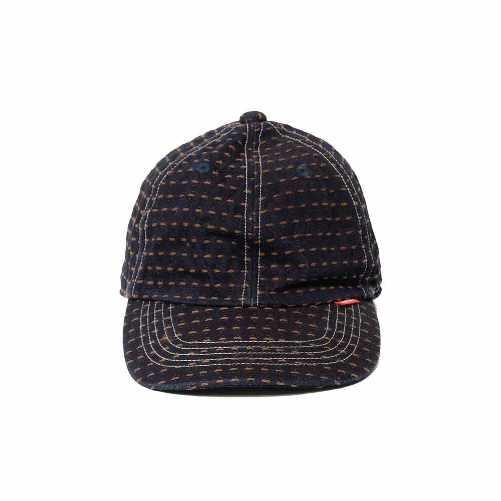 STUDIO D’ARTISAN - Kakishibu-Dyed Sashiko Denim Cap - D7578