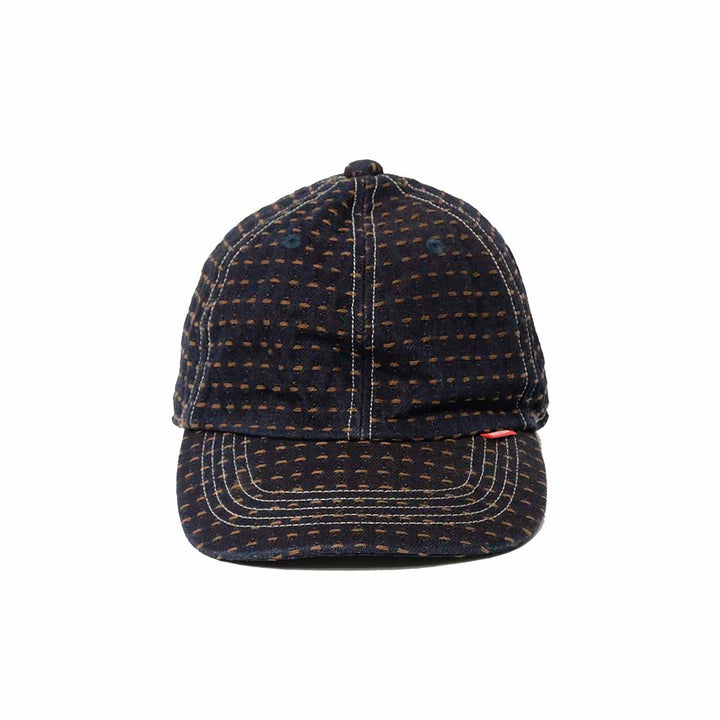 STUDIO D’ARTISAN - Kakishibu-Dyed Sashiko Denim Cap - D7578