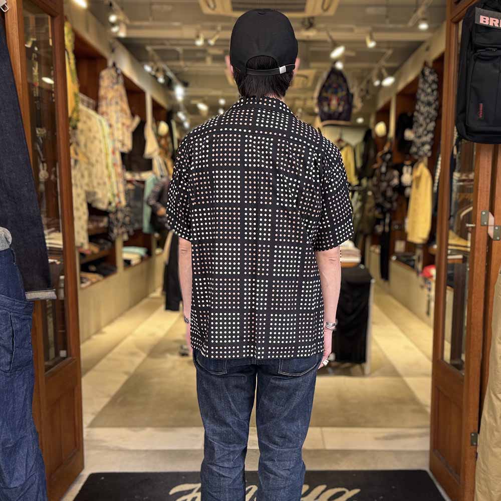 STAR OF HOLLYWOOD - TYPEWRITER COTTON OPEN SHIRT - POLKA DOT - SH39495