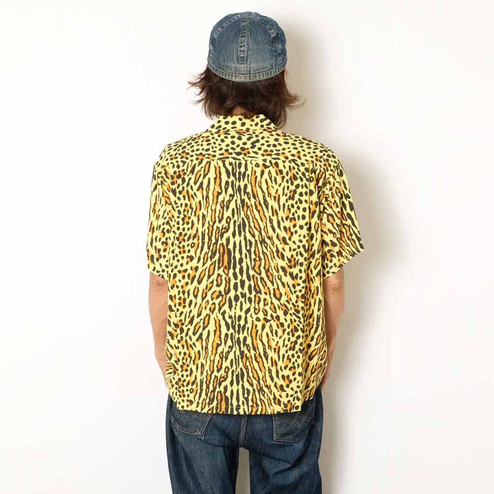 STAR OF HOLLYWOOD - HIGH DENSITY RAYON OPEN SHIRT - OCELOT - SH39708
