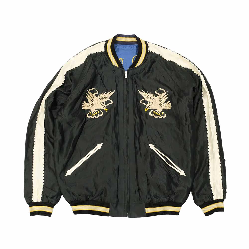 TAILOR TOYO - Acetate Souvenir Jacket - WHITE EAGLE x GOLD DRAGON - TT15491-119