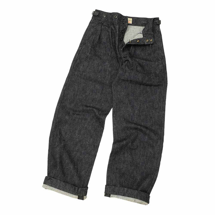 SUGAR CANE - Mister Freedom - NAVAL CLOTHING TAILORS - DIGGERS TROUSERS - 13.5oz.BLUE DENIM - SC42602