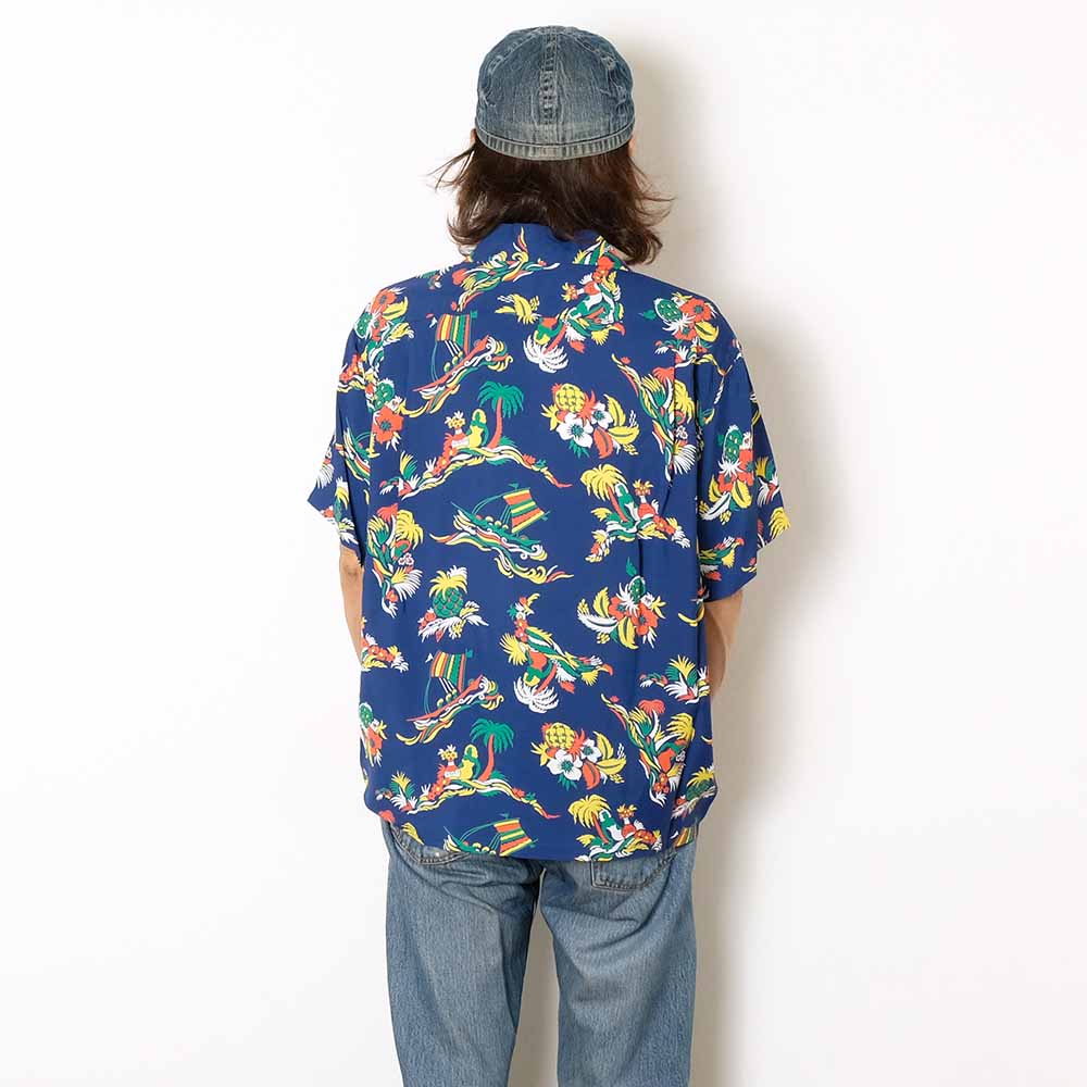 SUN SURF - S/S RAYON HAWAIIAN SHIRT - ISLAND TRIP - SS39620