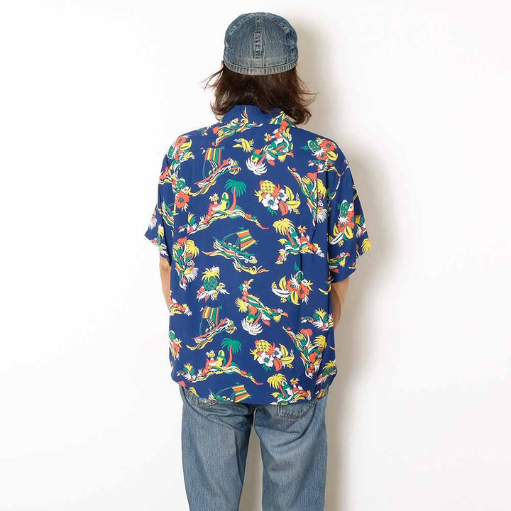 SUN SURF - S/S RAYON HAWAIIAN SHIRT - ISLAND TRIP - SS39620