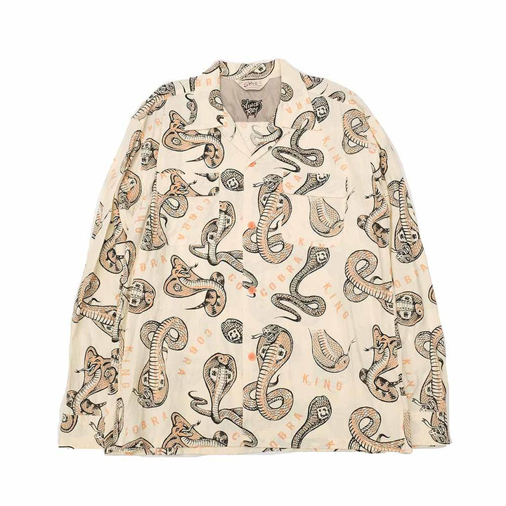 STAR OF HOLLYWOOD × VINCE RAY - HIGH DENSITY RAYON OPEN SHIRT - KING COBRA - SH29487