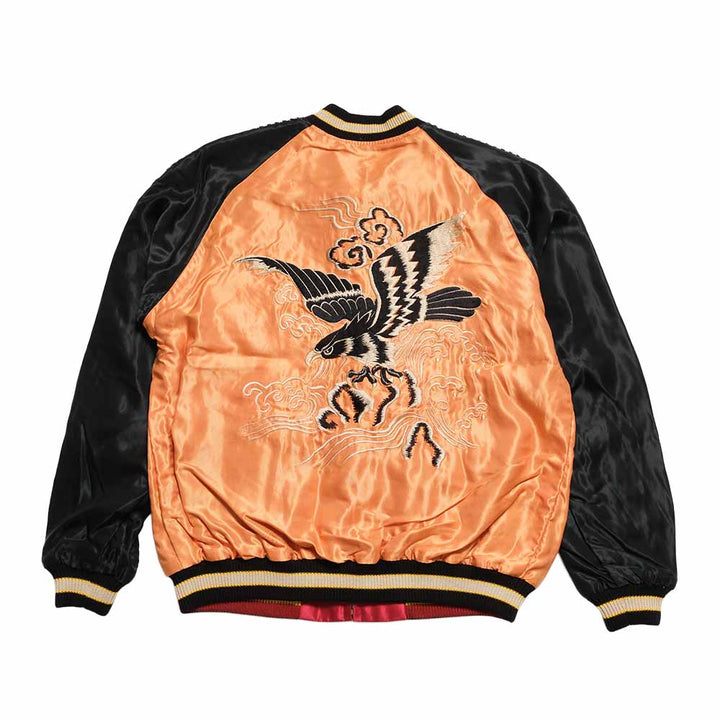 TAILOR TOYO - Acetate Souvenir Jacket - BLACK EAGLE x DRAGON HEAD - TT15972-159