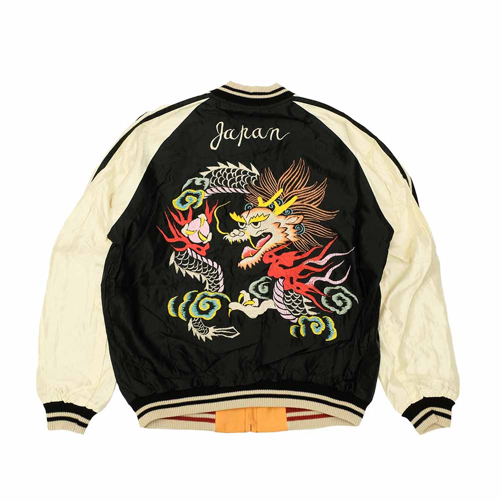 TAILOR TOYO - Acetate Souvenir Jacket - WHITE DRAGON x EAGLE - TT15682-119