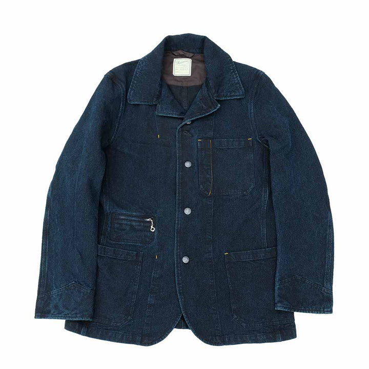 Soundman - Coverall Jacket - Birmingham - Indigo Dyed SASHIKO - M374-655Y