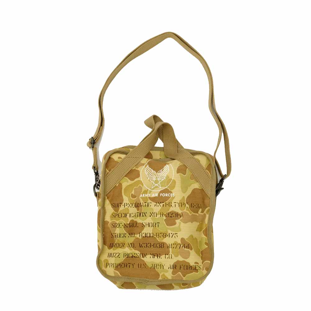 BUZZ RICKSON'S - SUIT-PNEUMATIC ANTI-G, TYPE G-3A FROG SKIN CAMOUFLAGE BAG - BR02879