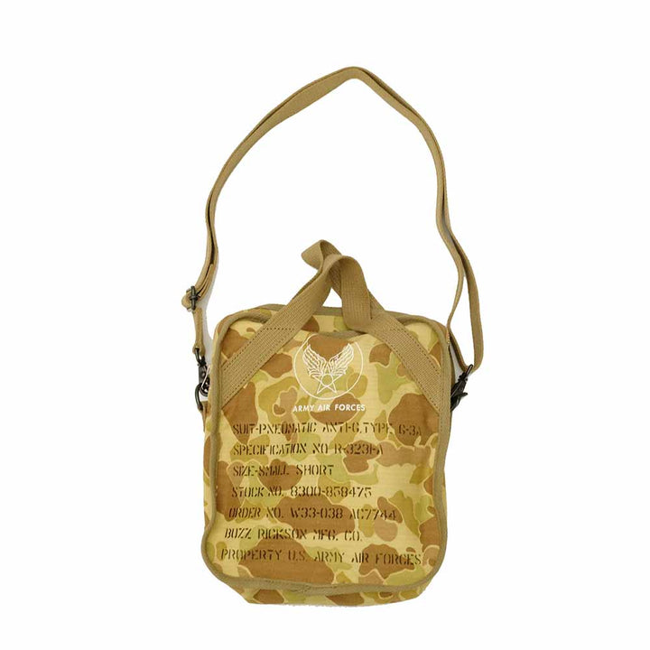 BUZZ RICKSON'S - SUIT-PNEUMATIC ANTI-G, TYPE G-3A FROG SKIN CAMOUFLAGE BAG - BR02879