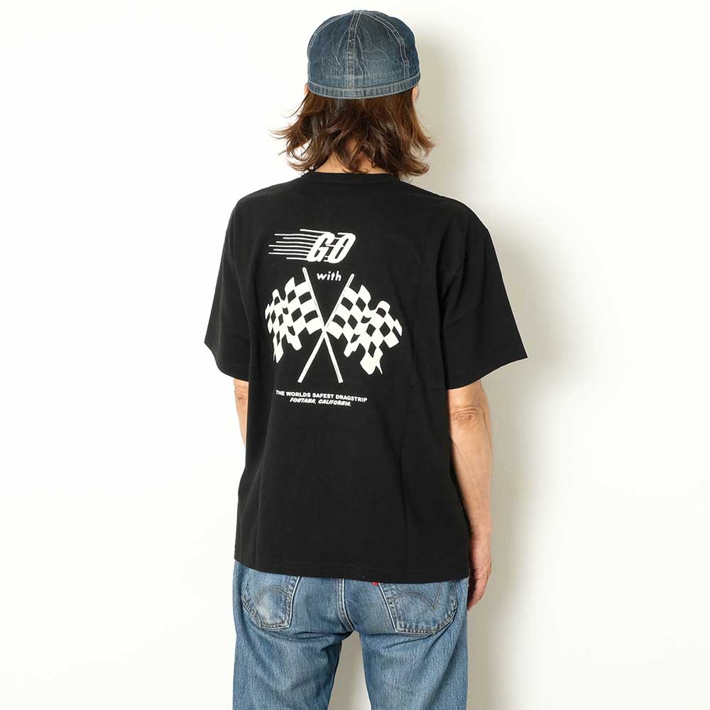 BARNS - TUBE S/S PRINT T-SHIRT - HOT ROD AUTO RACES - BR-25316