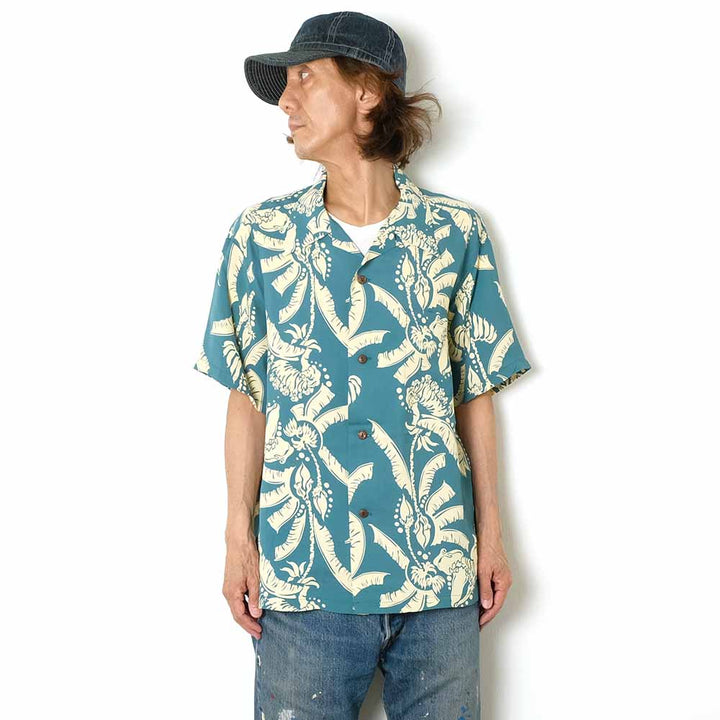 SUN SURF - RAYON HAWAIIAN SHIRT - HONEYSUCKLE - SS39421