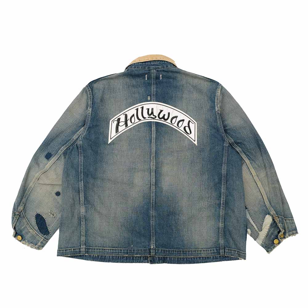 HOLLYWOOD RANCH MARKET - Light Denim Attachment remake Short Coverall - 1018003