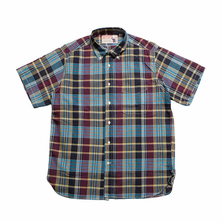 SUGAR CANE - MADRAS CHECK BUTTON DOWN SHIRT - SC39738
