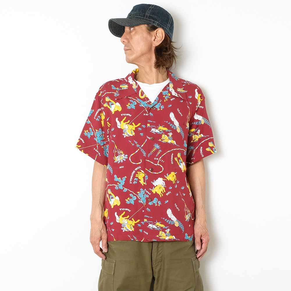 SUN SURF - RAYON HAWAIIAN SHIRT - PANIOLA TOWN - SS39420