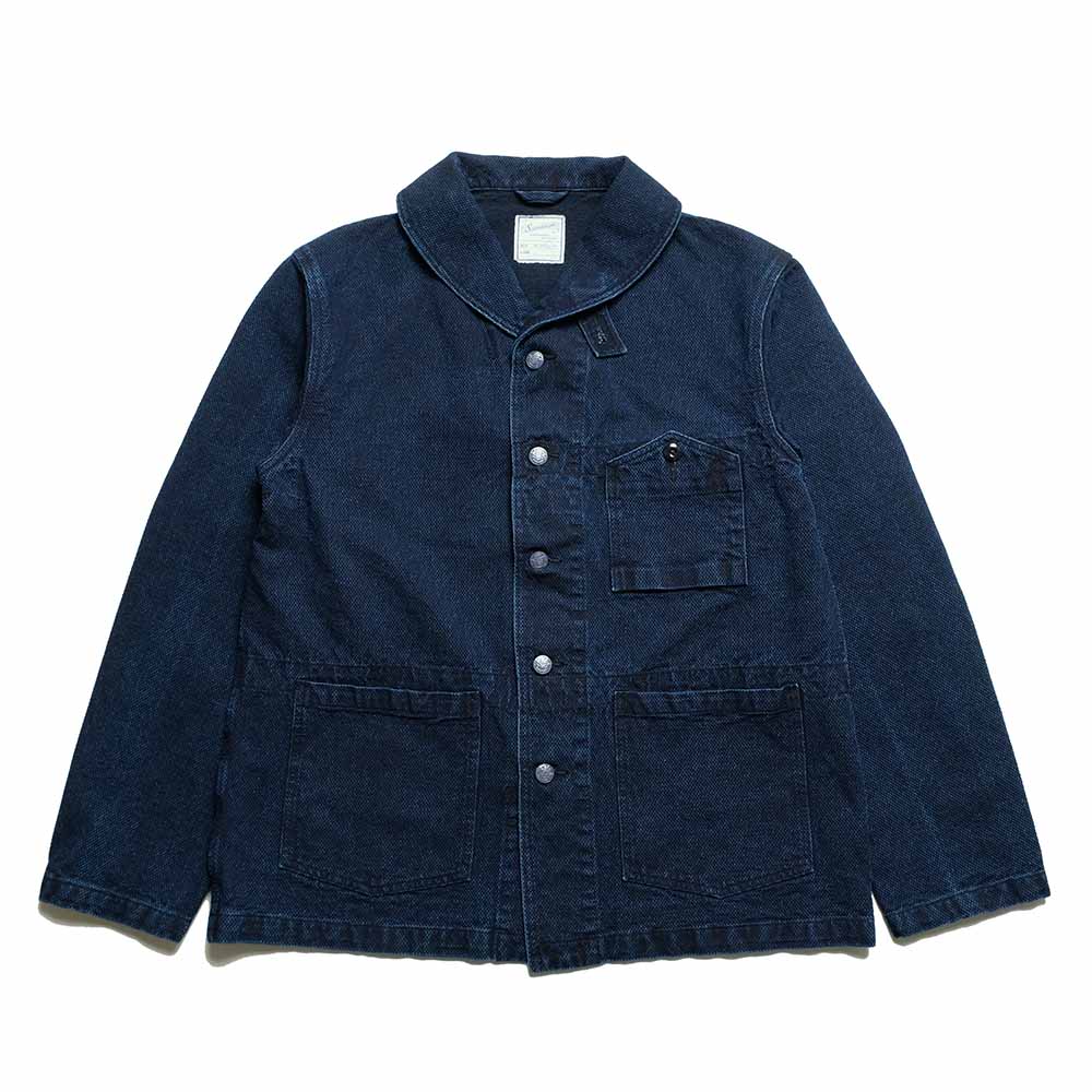 Soundman - Shawl Collar Coverall - Marshaii - Indigo Dyed SASHIKO - 451M-655B