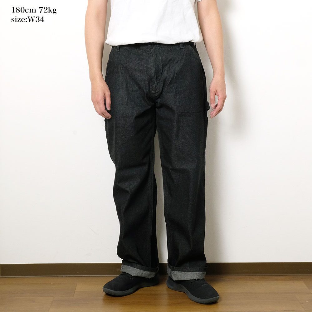 BURGUS PLUS - Work Painter Pants - 11oz. Black Denim - 560-10-04