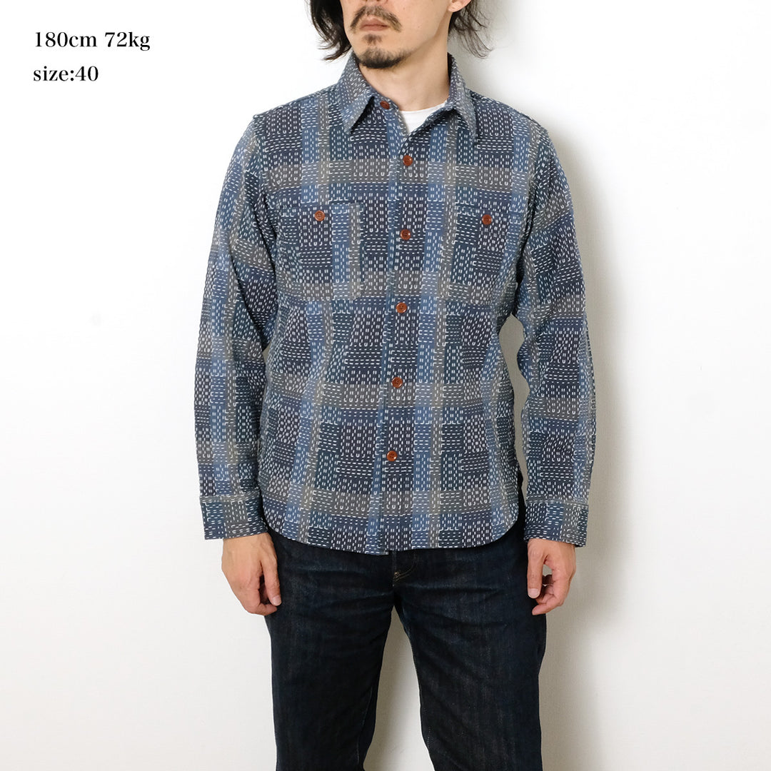 STUDIO D’ARTISAN - NORAGI SASHIKO SHIRT - 5651
