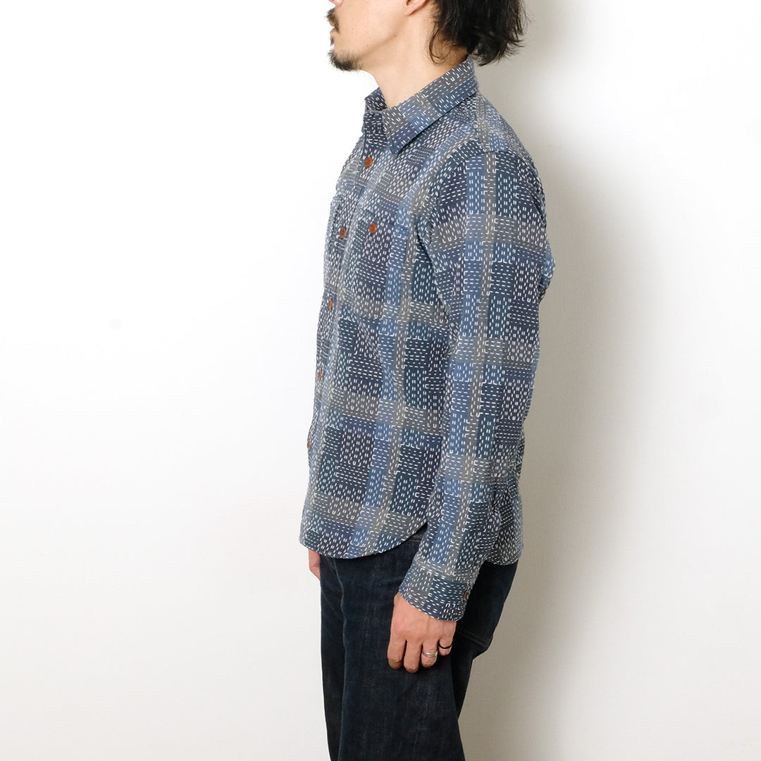 STUDIO D’ARTISAN - NORAGI SASHIKO SHIRT - 5651