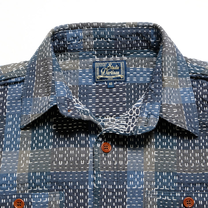 STUDIO D’ARTISAN - NORAGI SASHIKO SHIRT - 5651