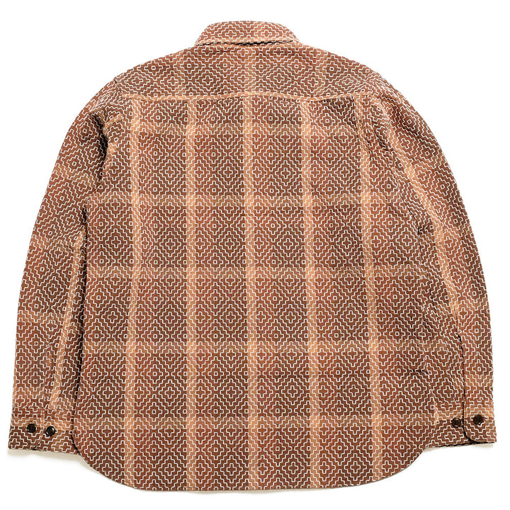 STUDIO D’ARTISAN - Kakishibu Noragi Sashiko Shirts - 5726