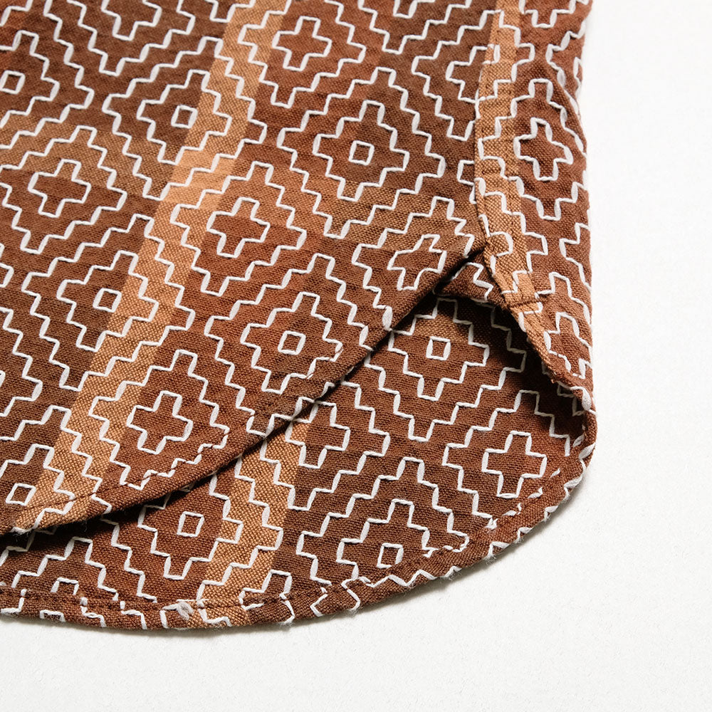 STUDIO D’ARTISAN - Kakishibu Noragi Sashiko Shirts - 5726