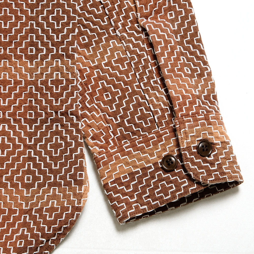 STUDIO D’ARTISAN - Kakishibu Noragi Sashiko Shirts - 5726
