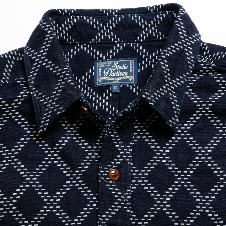 STUDIO D’ARTISAN - Indigo Sasiko Shirts - 5728