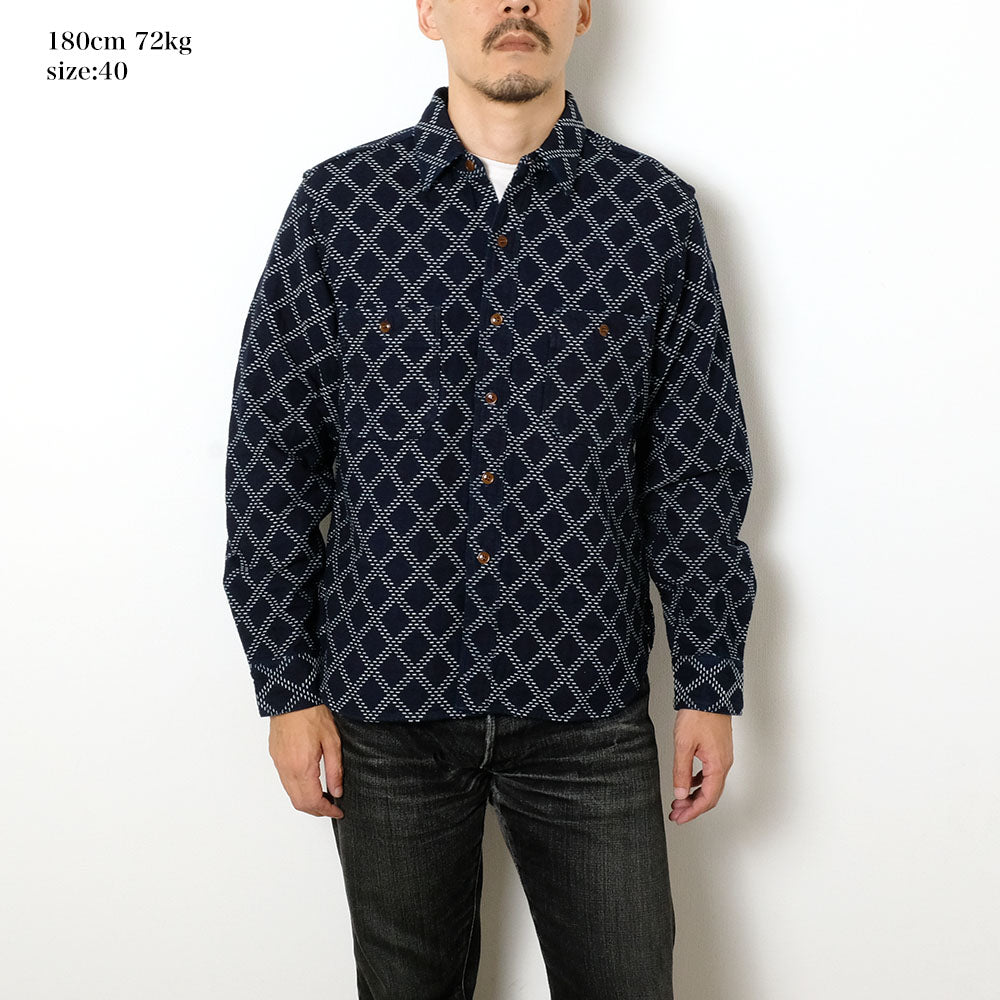 STUDIO D’ARTISAN - Indigo Sasiko Shirts - 5728