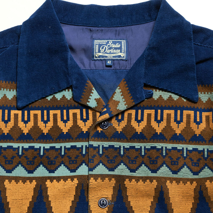 STUDIO D’ARTISAN - Indigo Corduroy Shirts - 5731
