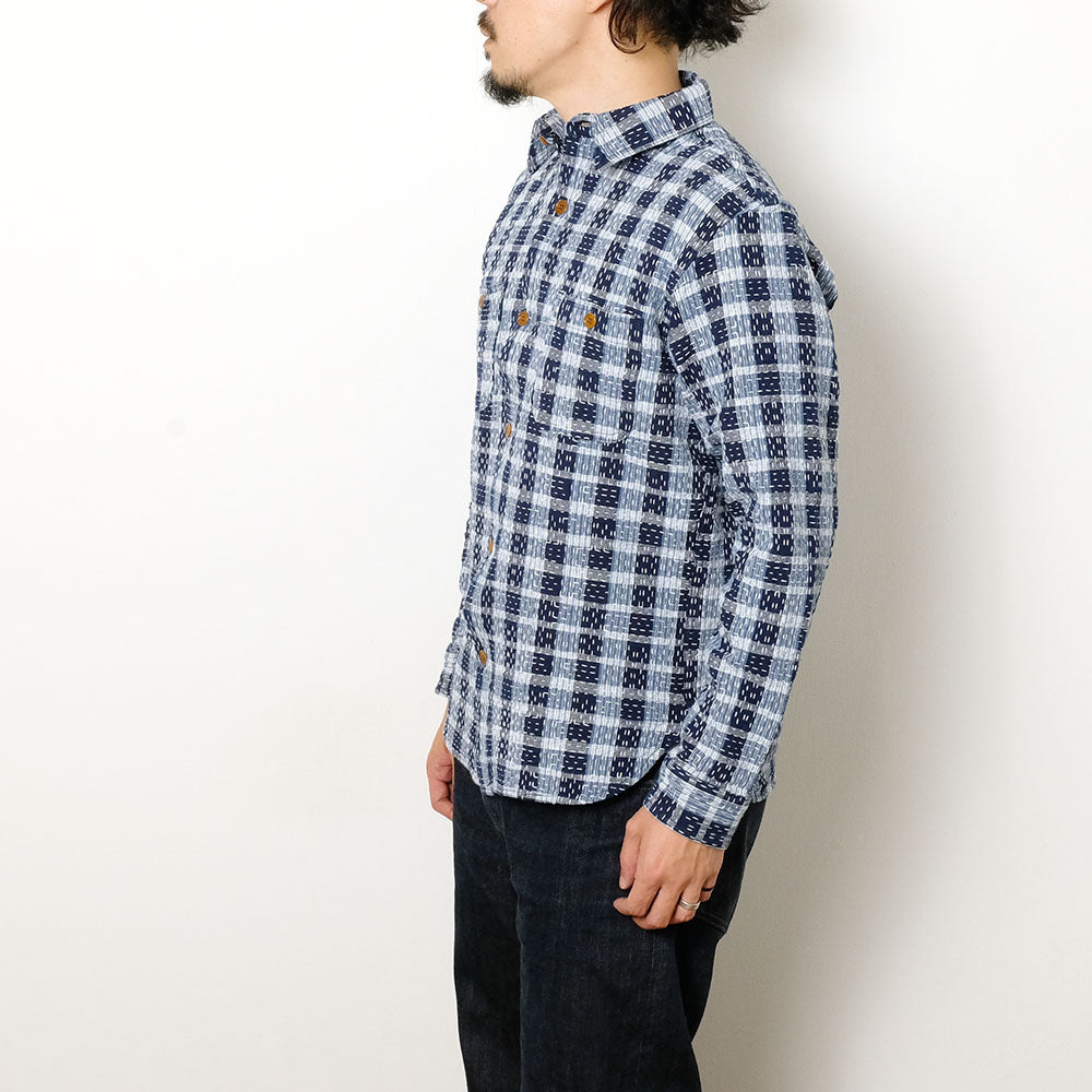 STUDIO D’ARTISAN - INDIGO NORAGI WORK SHIRT - 5737