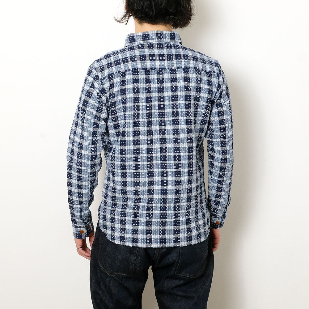 STUDIO D’ARTISAN - INDIGO NORAGI WORK SHIRT - 5737