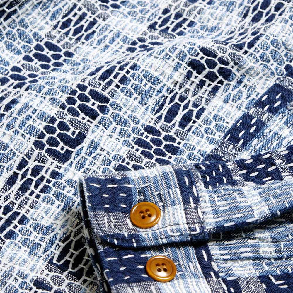 STUDIO D’ARTISAN - INDIGO NORAGI WORK SHIRT - 5737