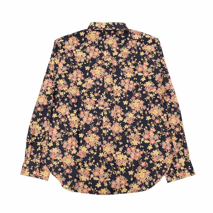 衣櫻 - シーチング素材 - 長袖レギュラーシャツ - 枝垂桜 - SA1721