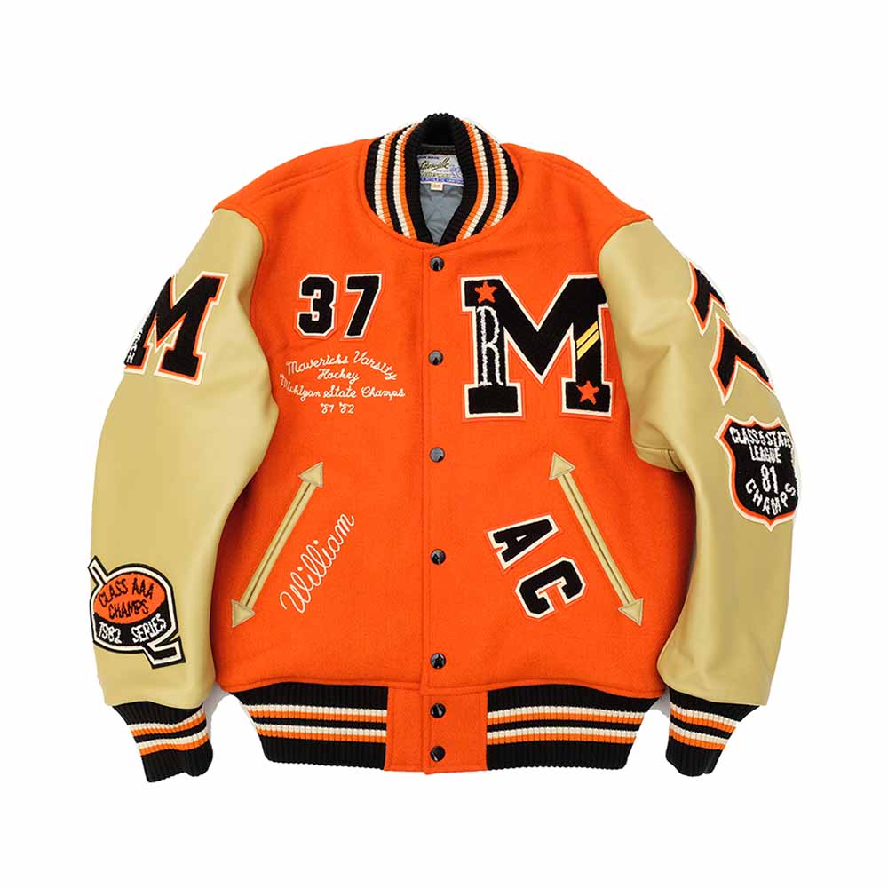 WHITESVILLE - 30oz. WOOL MELTON AWARD JACKET - MAVERICKS - WV15782