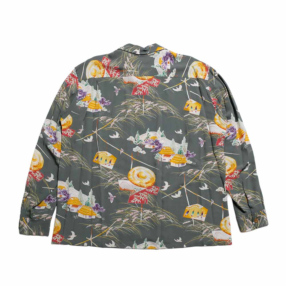 SUN SURF - STORE LIMITED - L/S RAYON HAWAIIAN SHIRT - SCARECROW - SS39623HYL