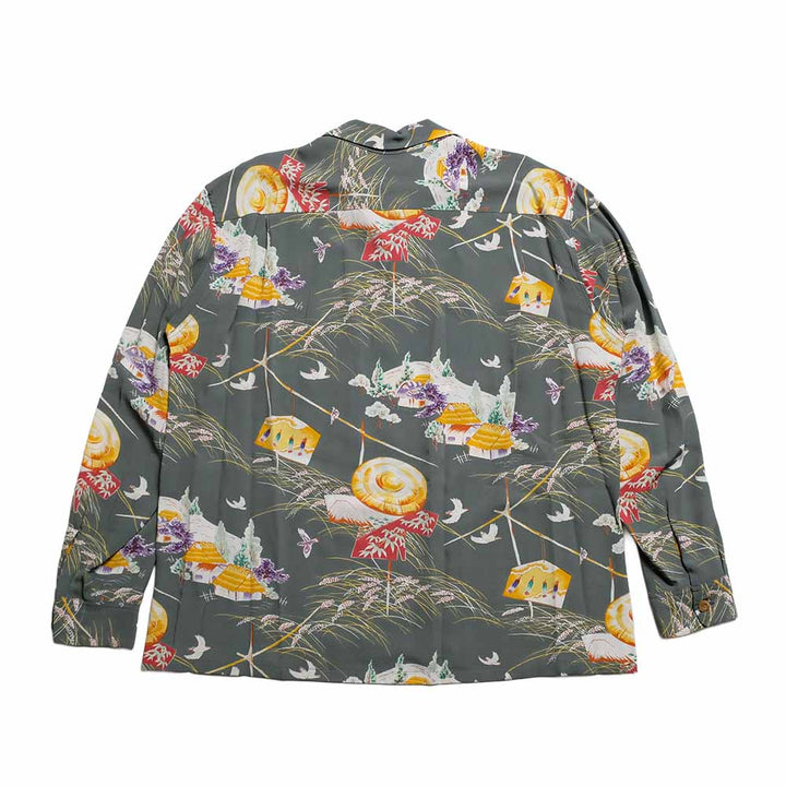SUN SURF - STORE LIMITED - L/S RAYON HAWAIIAN SHIRT - SCARECROW - SS39623HYL