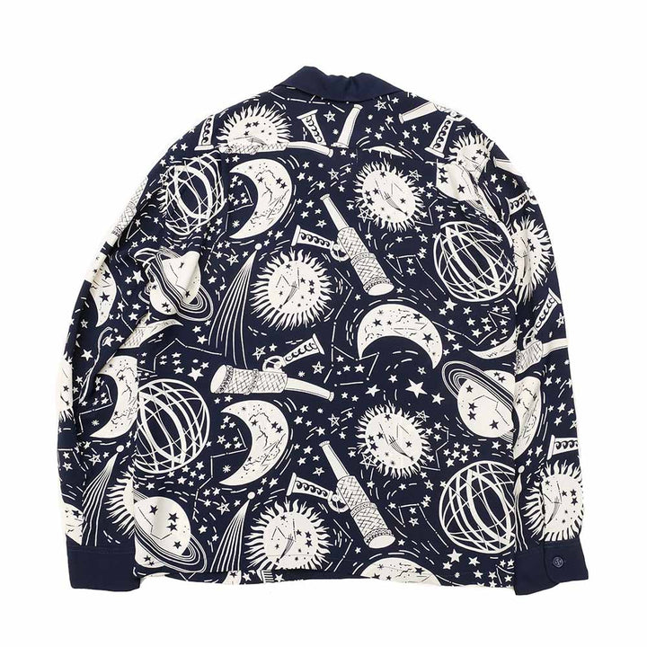 SUN SUR - HINOYA EXCLUSIVE - L/S RAYON HAWAIIAN SHIRT - COSMO GRAPHIC - SS29051HY