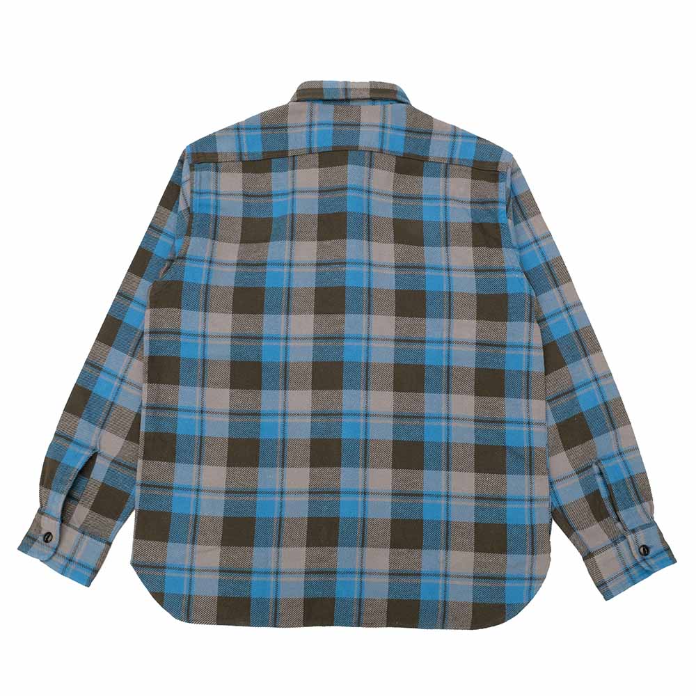 SUGAR CANE - TWILL CHECK WORK SHIRT - SC29558